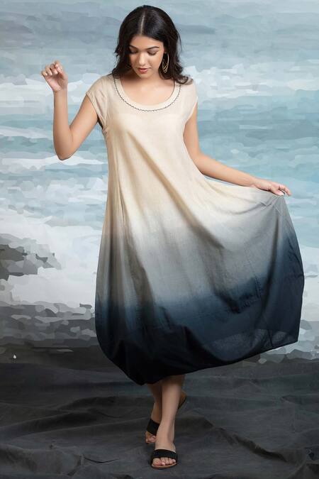 Anju Modi Beige Cotton Tunic