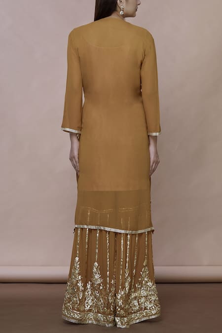 Abhi Singh Embroidered Kurta Sharara Set 