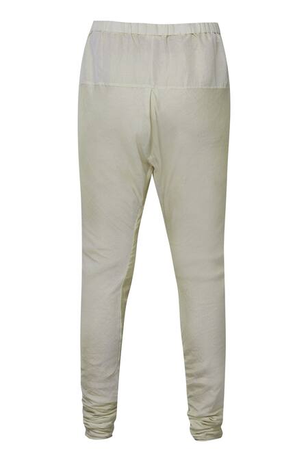 Nini Mishra_Cream Tissue Churidar_Online_at_Aza_Fashions