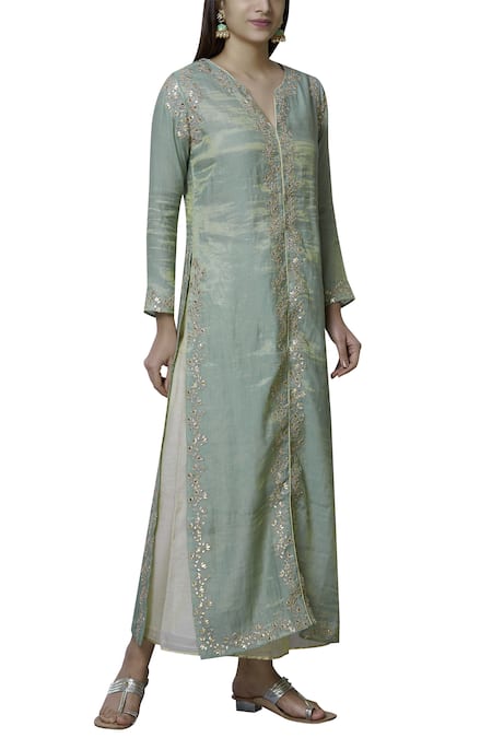 Nini Mishra Embroidered Long Kurta 