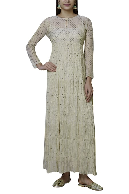 Nini Mishra Embellished Tiered Kurta 