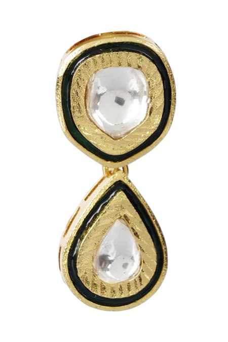 Auraa Trends Gold Plated Imitation Diamonds Kundan Layered Necklace Set at Aza Fashions Auraa Trends_Gold Plated Imitation Diamonds Kundan Layered Necklace Set _at_Aza_Fashions