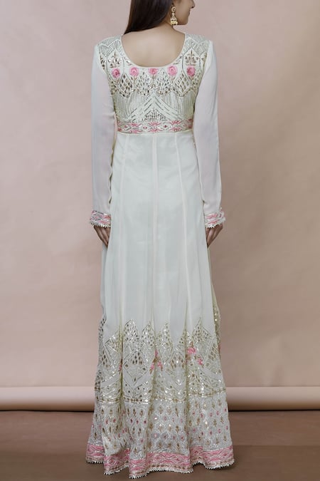 Abhi Singh Embroidered Anarkali with Dupatta 