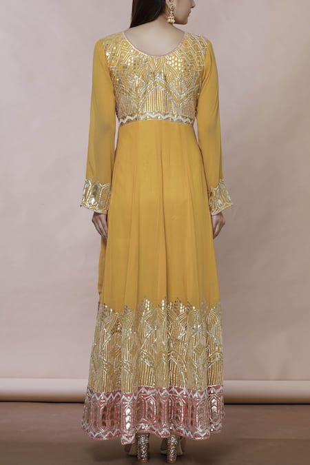 Abhi Singh Embroidered Anarkali with Dupatta 