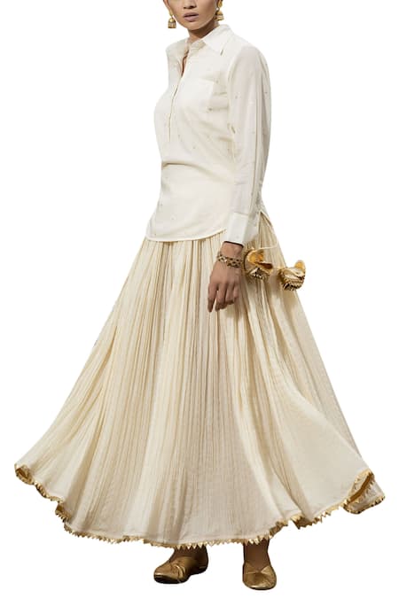 Kharakapas Kurta Skirt Set 