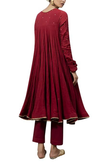 Kharakapas Anarkali Pant Set 