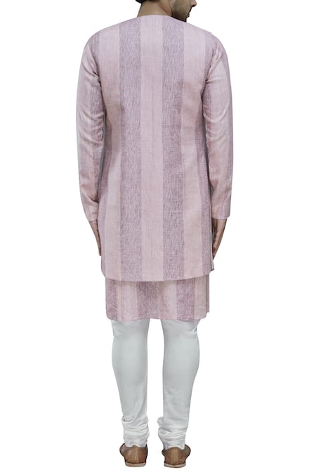Shop Manish Nagdeo Grey Linen Kurta Jacket Set at Aza Fashions Shop_Manish Nagdeo_Grey Linen Kurta Jacket Set _at_Aza_Fashions