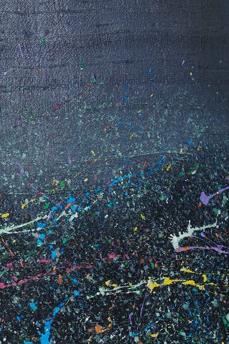 Manish Nagdeo_Black Silk Bundi Kurta Set_at_Aza_Fashions