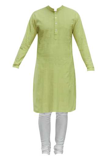 Linen Bundi Kurta Set Online | Aza Fashions