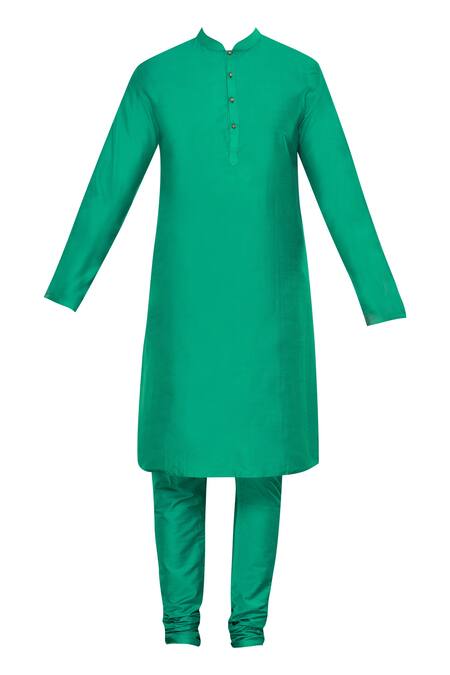 Buy Nitesh Singh Chauhan Green Button Front Sherwani Set Online at Aza Fashions Buy_Nitesh Singh Chauhan_Green Button Front Sherwani Set _Online_at_Aza_Fashions