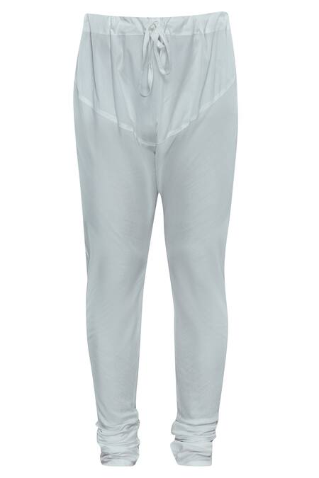 Shop_Nitesh Singh Chauhan_White Art Chanderi Kurta Set _Online_at_Aza_Fashions