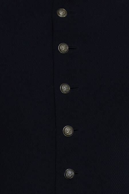 Nitesh Singh Chauhan Black Imported Terry Rayon Embroidered Sherwani at Aza Fashions Nitesh Singh Chauhan_Black Imported Terry Rayon Embroidered Sherwani _at_Aza_Fashions