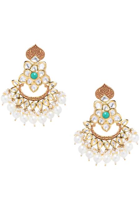 Minaki_Gold Plated Stone Kundan Choker Set_Online_at_Aza_Fashions