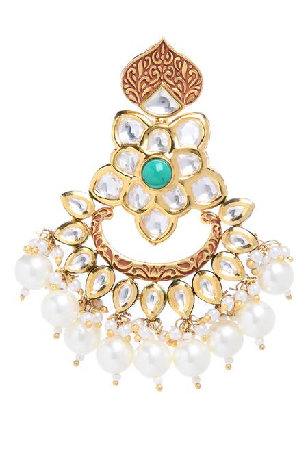 Buy Minaki Gold Plated Stone Kundan Choker Set Online at Aza Fashions Buy_Minaki_Gold Plated Stone Kundan Choker Set_Online_at_Aza_Fashions