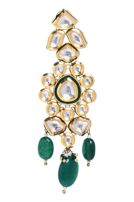 Buy_Minaki_Gold Plated Stones, Beads Kundan Choker Set _Online_at_Aza_Fashions