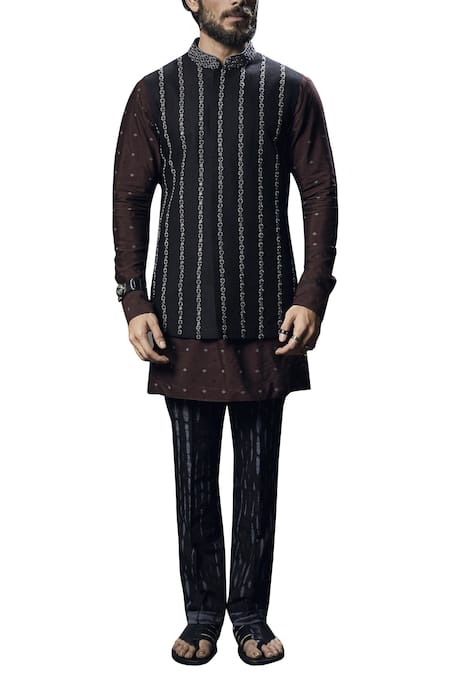 Bubber Couture Purple Jacquard Bundi