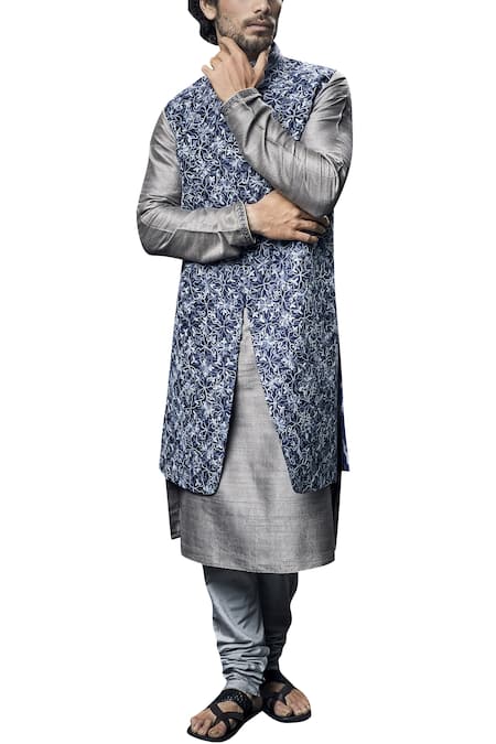 BUBBER COUTURE Raw Silk Kurta Set 