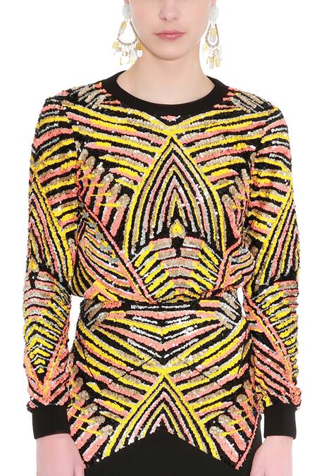 Buy Manish Arora Black Poly Taffeta Embellished Skirt Online at Aza Fashions Buy_Manish Arora_Black Poly Taffeta Embellished Skirt _Online_at_Aza_Fashions