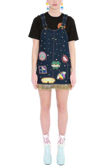 Manish Arora Embellished Dungaree Dress 