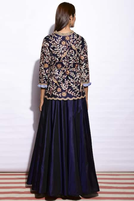 Swati Vijaivargie Embroidered Kurta Skirt Set 