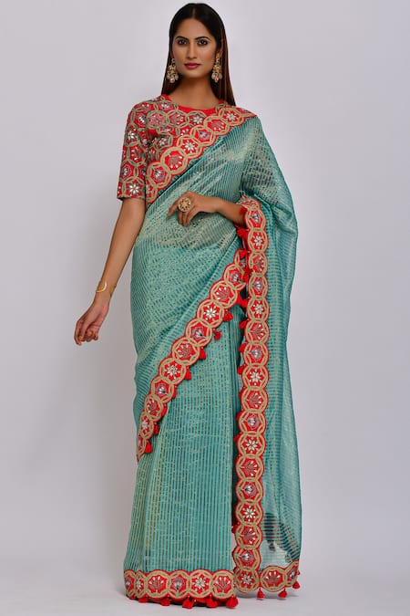 Swati Vijaivargie Chanderi Saree with Blouse 