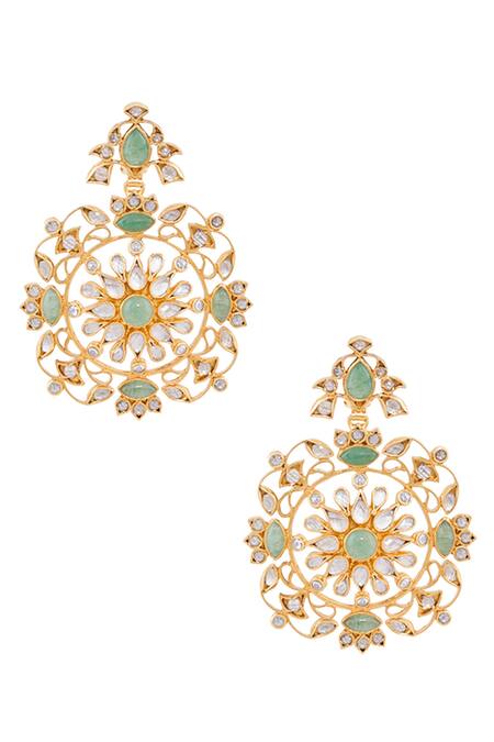 Anita Dongre Gold Plated Crystal Satvi Earrings