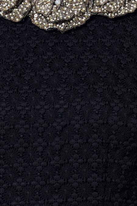 Varsha Wadhwa Black Lace Round Embellished Gown at Aza Fashions Varsha Wadhwa_Black Lace Round Embellished Gown_at_Aza_Fashions