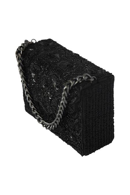 Buy Adora By Ankita Black Beads, Sequins Embellished Sling Bag Online at Aza Fashions Buy_Adora By Ankita_Black Beads, Sequins Embellished Sling Bag _Online_at_Aza_Fashions