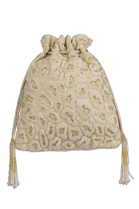 Buy_Lovetobag_Gold Embellished Potli Bag_Online_at_Aza_Fashions