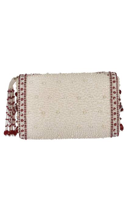 Buy_Lovetobag_Red Embellished Clutch_Online_at_Aza_Fashions