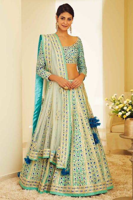 Shyam Narayan Prasad Raw Silk Lehenga Set 