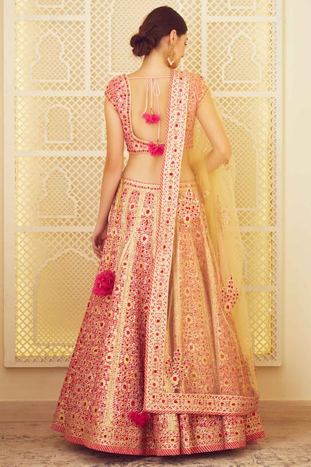 Shyam Narayan Prasad Raw Silk Lehenga Set 