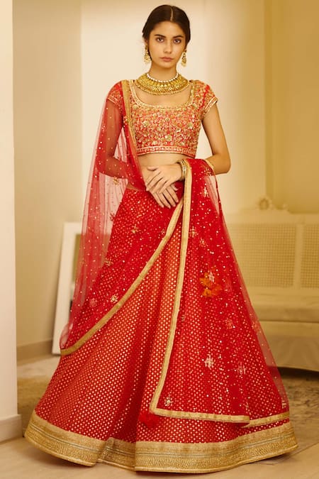 Buy Red Georgette Saree online-Karagiri