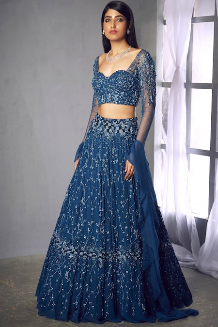 Shloka Khialani Embroidered Lehenga Set 