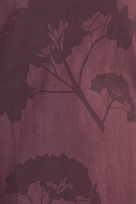 Shagun Manchanda_Purple Chanderi Silk Round Kurta Sharara Set  _at_Aza_Fashions