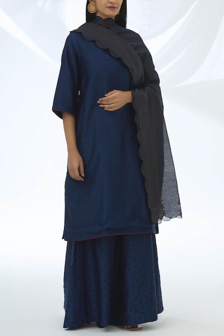 Shagun Manchanda Chanderi Silk Kurta Palazzo Set 