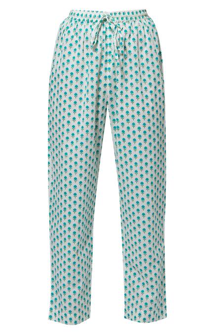 Shop_Samyukta Singhania_White Printed Kurta Set _Online_at_Aza_Fashions