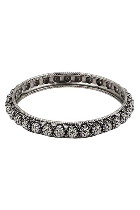 Zariin Black Antique Bangle 