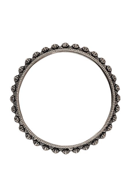 Zariin Black Antique Bangle Online at Aza Fashions Zariin_Black Antique Bangle _Online_at_Aza_Fashions