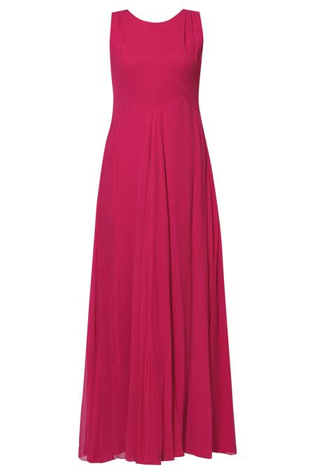 Shop Manasi Sengupta Purple Raw Silk, Chiffon Dress Round Jacket Band Maxi With Embroidered Online at Aza Fashions Shop_Manasi Sengupta_Purple Raw Silk, Chiffon Dress Round Jacket Band Maxi With Embroidered _Online_at_Aza_Fashions