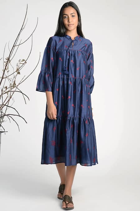 Umbar Embroidered Midi Dress 