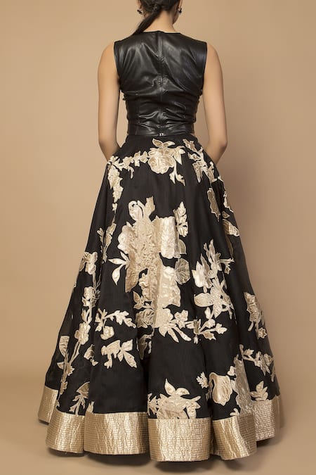 Siddartha Tytler Embroidered Crop Top 