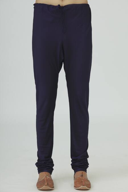 Shop_Vanshik_Blue Silk Bundi Kurta Set _Online_at_Aza_Fashions