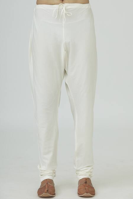 Shop_Vanshik_White Silk Bundi Kurta Set _Online_at_Aza_Fashions