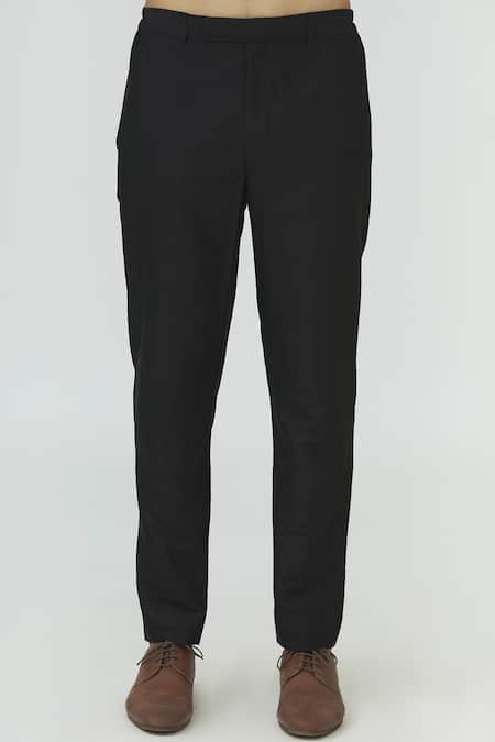 Buy Vanshik Black Raw Silk Embroidered Bandhgala Set Online at Aza Fashions Buy_Vanshik_Black Raw Silk Embroidered Bandhgala Set _Online_at_Aza_Fashions