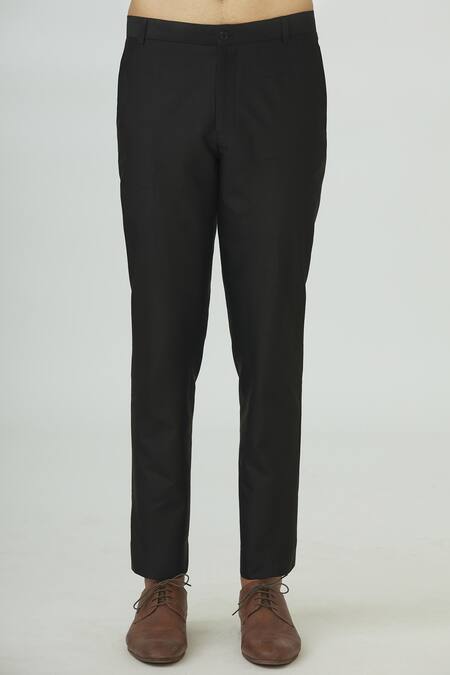 Shop Dhruv Vaish Black Silk Sherwani Set Online at Aza Fashions Shop_Dhruv Vaish_Black Silk Sherwani Set _Online_at_Aza_Fashions