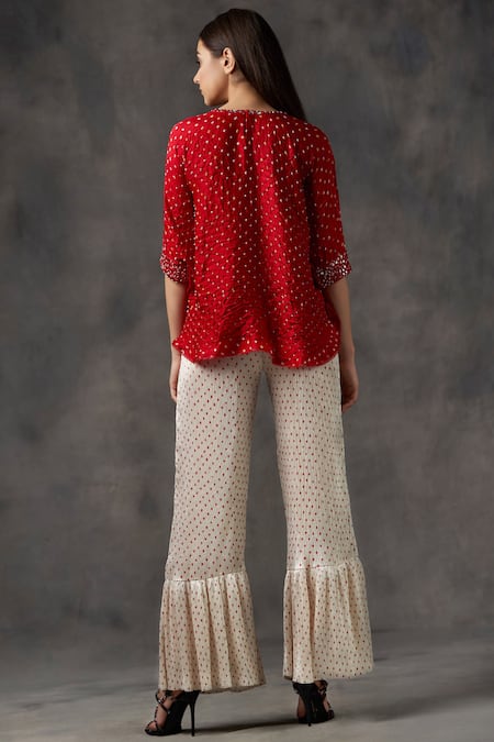 Twenty Nine Gajji Silk Bandhani Top