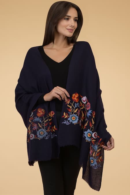 Talking Threads Embroidered Pashmina Stole 
