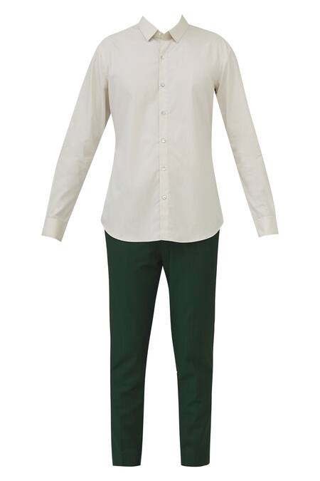 Buy Mapxencars Green Silk Blazer Jacket Set Online at Aza Fashions Buy_Mapxencars_Green Silk Blazer Jacket Set_Online_at_Aza_Fashions