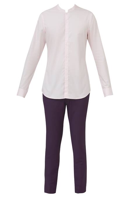 Buy Mapxencars Purple Silk Blazer Jacket Set Online at Aza Fashions Buy_Mapxencars_Purple Silk Blazer Jacket Set_Online_at_Aza_Fashions